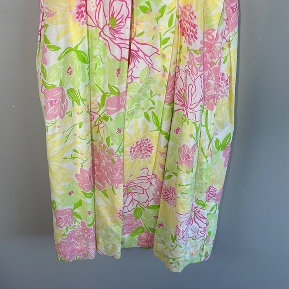 Lilly Pulitzer Billie Silk Cotton Floral Dress Size 4 - Picture 10 of 14